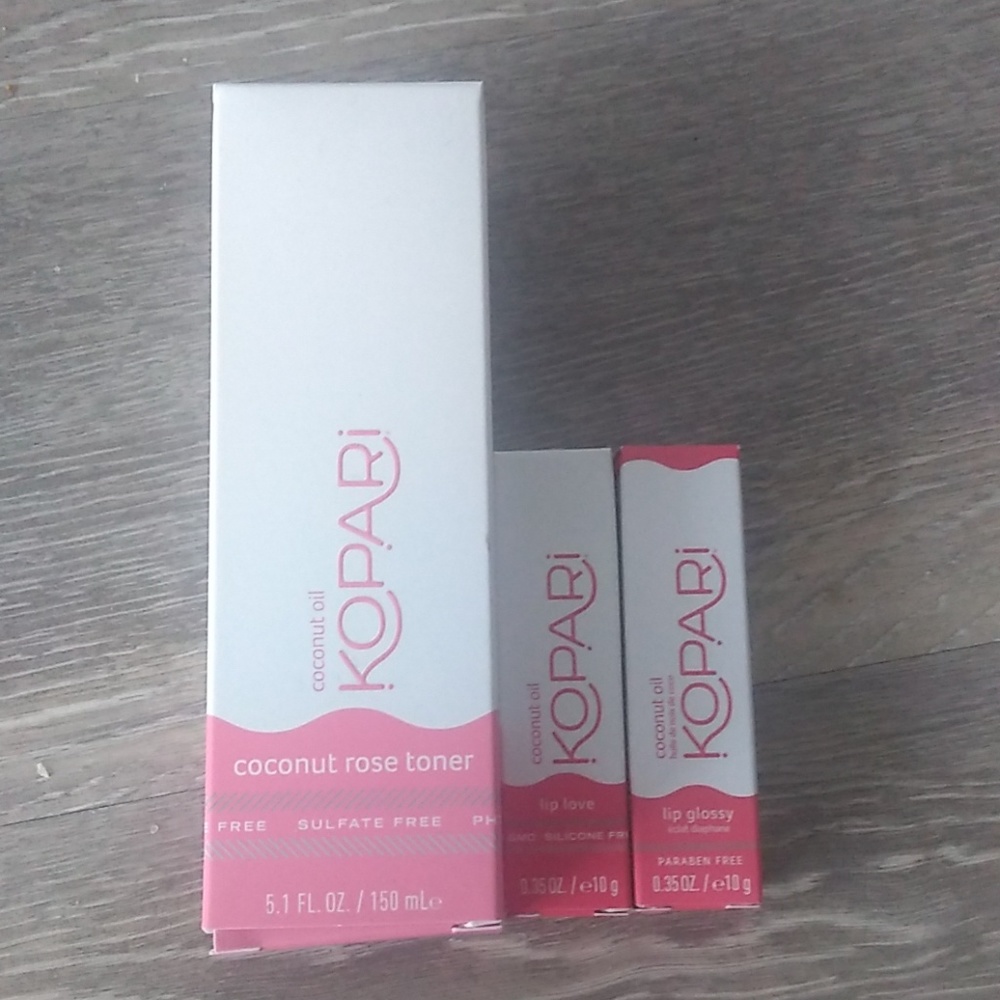 NEW Kopari coconut rose toner and lip glossy